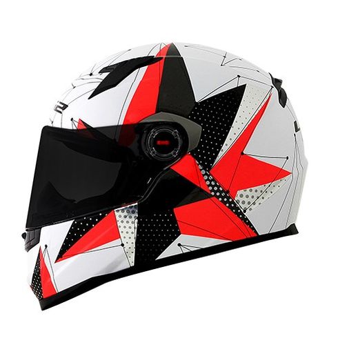 CapaceteLS2FF358BrilliantWhitePink1 CapaceteLS2FF358BrilliantWhitePink1