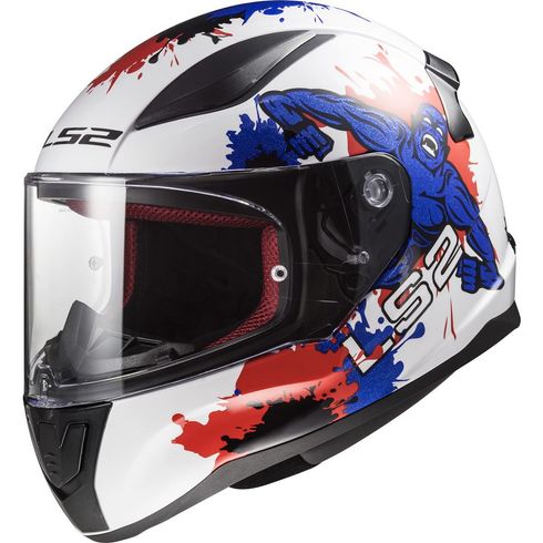 Capacete-LS2-FF353-Rapid-Junior-Monster-White-Blue-1 Capacete-LS2-FF353-Rapid-Junior-Monster-White-Blue-1