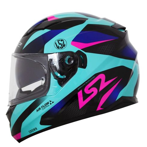 Capacete-LS2-FF320-Stream-Crown-Blue-Black-Pink-1 Capacete-LS2-FF320-Stream-Crown-Blue-Black-Pink-1
