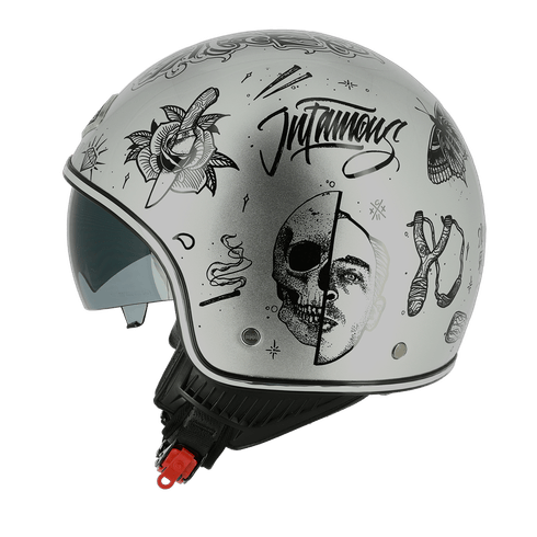 Capacete-Astone-Minijet-66-Flash-Tattoo-Silver-1 Capacete-Astone-Minijet-66-Flash-Tattoo-Silver-1