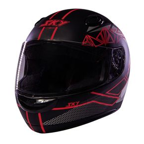 Capacete-SKY-Antares-Preto-Vermelho-Fosco-1