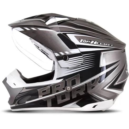 Capacete-Pro-Tork-Cross-TH1-Vision-Adventure-Preto-Branco-1 Capacete-Pro-Tork-Cross-TH1-Vision-Adventure-Preto-Branco-1