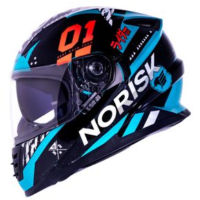 Capacete-Norisk-FF302-Tokyo-Black-White-Green-1