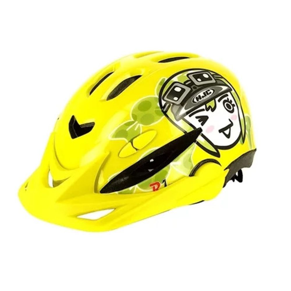 Capacete Bike HJC R1 Infantil Verde Limão - casadocapacete