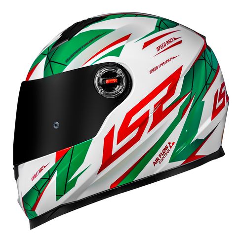Capacete-LS2-FF358-Draze-White-Green-Red-1 Capacete-LS2-FF358-Draze-White-Green-Red-1