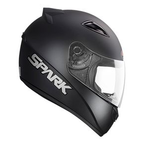 CAPACETE-NEW-SPARK-SOLID-PRETO-FOSCO