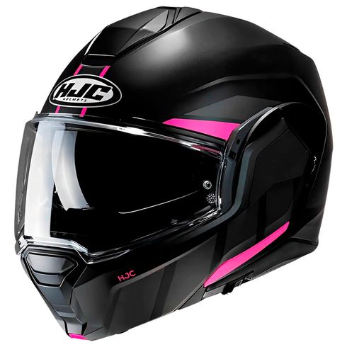 Capacete-HJC-i100-180º-Beis-Black-Pink_01 Capacete-HJC-i100-180º-Beis-Black-Pink_01