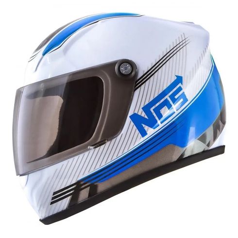 65689-Mini-Capacete-NOS-Speed-Line-Branco-e-Azul 65689-Mini-Capacete-NOS-Speed-Line-Branco-e-Azul