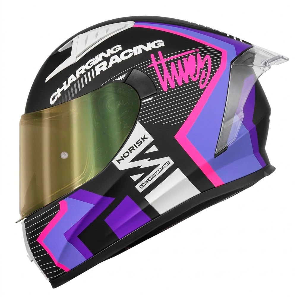 あー坊② Capacete Arai Axces 2 Vortex Red - casadocapacete